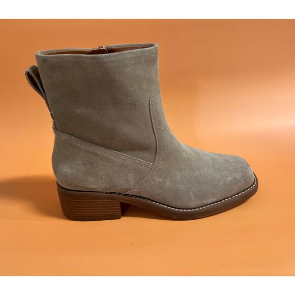 Lucky Brand Kazey Boots Square Toe Tan Women's Size 7.5M 38 EUR - Picture 5 of 7